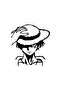 One Piece Monkey Sticker 20 X 22 cm