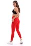 Red Women's Sports Leggings with Double Pockets, Shaping Sportswear Leggings - 6