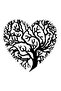 Heart Tree Wall Decor Sticker 48 X 40 cm