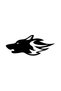 Wolf Head Western Sticker 20 X 10 cm