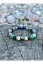 8mm Libra Zodiac Sign Natural Stone Bracelet, Lapis -Sun Stone-Aventurine- Obsidian-M.Opal-Hematite - 2