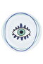 Saif Gallery Porcelain Serving Platter, 26 cm, Round, Eye Pattern - White - 2