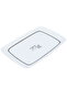 Al Saif Gallery plastic serving plate, 25 x 34 cm, black-white pattern