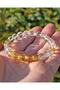 Certified crystal quartz transformed citrine natural stone bracelet 8 mm energy - 4