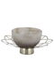 Al Saif Gallery Glass Sweet Serving Bowl, 23 x 23 x 11, Round - White - 2