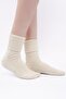 Egyptian Women's Sheep Wool Single Ecru Curled Socks m 75005 E