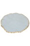 Saif Gallery Glass Dessert Plate, 21 x 4 cm, Gold Rim, Round - Clear - 2
