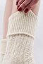 Egyptian Women's Sheep Wool Single Ecru Curled Socks m 75005 E - 4