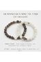 Couple Bracelet |   Natural Stone Couple Bracelet |   Moon Stone and Smoky Quartz