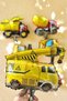 Construction Vehicles Concept Birthday 8 Years Old Balloon Set Mini Size Dipper Dozer Mixer Truck Forklift Balloon - 4