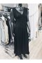 Muslin Cotton, Large Belt, Shoulder Drawstring Detail, Deep Slit Dress - 3