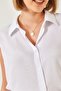 Women's White Sleeveless Viscose Shirt 60223 60271028 - 6