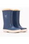 W10207 Splash Nautico Children's Furry Blue Rain Boots - 2
