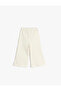 Cotton Raised Elastic Waist Basic Wide Leg Sweatpants - 2