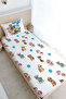 Single Elastic Sheet Set - Cartoon Series - Colorful Dogs