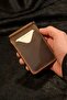 Men's Wallet Genuine Leather Money Clip Wallet & Card Holder Brown Tan Slim Card Holder - 6