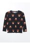 Lcw Young Black Crew Neck Printed Women's Pajamas Set Lcwk Store - 2