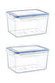 Rectangular Leak Proof Storage Container 4.5 L (2 Pieces)