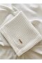 Waffle Pattern Baby Pique Organic Cotton Baby Blanket 75X100 cm - Off White - 5