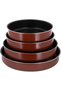 3 Pieces Non Stick Rectangular Baking Pan Set, 37,41,45 Cm - 2