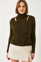 Women's Forest Green Knitwear Double Set 20247577 - 4