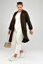 Women's Ottoman Steel Large Size Cardigan with Pockets - 7
