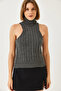 Women's Anthracite Knitwear Double Set 20247577 - 6