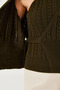 Women's Forest Green Knitwear Double Set 20247577 - 6