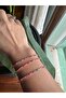 Zircon Stone Multi-Combined Elastic Design Bracelet - 3Pcs - 2