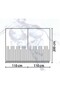Bathroom Curtain 2x110x200 Double Wing Shower Curtain with Ring Gift 2102 - 2