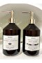 Amber 500 ml Plastic 2-Piece Liquid Soap Dispenser & Dishwashing Liquid Dispenser