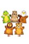 5 Piece Forest Animals Felt Hand Puppet Set, Educational Toy - 6