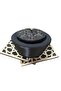 Luxury Black Velvet Yellow - Imam Yellow, Cube, Fes, Skullcap, Hat - S097 - 6