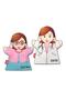 2 Pieces Professions Hand Puppet Set, Educational Toy