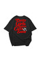 Carlos Sainz Signature Printed Oversize Unisex Black T-Shirt