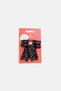 Women Rhodium Plated With Crystal Stones Bow, Black