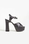 1-93535 12cm Platform High Thick Heeled Bridal/Evening Dress Shoes - 6
