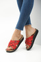Polyurethane Orthopedic Sole Seasonal Home and Outdoor Slippers - Red