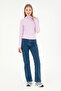 Women's Pink Stand Collar Sweatshirt 50292421-Vr041 - 4