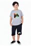 Gamer Cantilever Printed Boy's Double Pocket Capri Bottom-Top Set