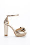 Bow Wedding Dress Platform Heeled Evening Dress Shoes - 2