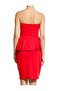 Straplez Peplum Elbise - 4