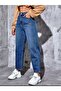 Mom High Waist Duz Leg Jeans - Dark Wash 11001-3 - 4