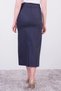 Apsen Women's Navy Blue Seasonal Polyviscon Buckle Detailed Long Pencil Skirt 2092-95 - 8