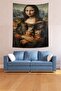 Mona Lisa with Cats Stain-Proof Fabric Wall Cover Wall Tapestry Tapestry - 2
