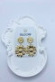 Women's Earrings 6cm Two Sunflower Dangle Earrings - 2