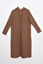 Mink-Pis Stitched Cardigan with Stretch Fabric Zippers - 6