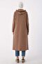 Mink-Pis Stitched Cardigan with Stretch Fabric Zippers - 4