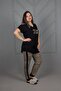 Plus Size Lace-Up V-Neck Pajama Suit - 7