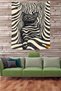 Retro Geometric Striped Cat Stain Resistant Tapestry - Wall Tapestry - 3